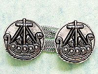 Cloak Clasp Set Two Vikings Pattern