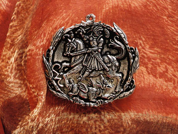 Renaissance Knight Style Pewter Brooch Nagle Forge & Foundry