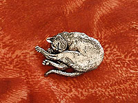 Da Vinci Cat Pin. Smug cat